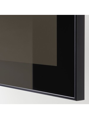 Raf Ünitesi, Venge-Siyah-Füme Cam, 120X40X38 Cm, Glassvık