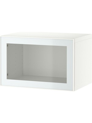 Raf Ünitesi, Beyaz-Şeffaf Cam, 60X42X38 Cm, Glassvık