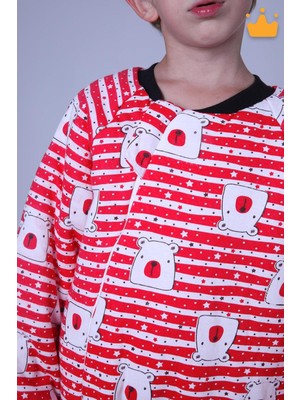 2.5 Tog Premium Kalite Kalın Elyaf Dolgulu Uzun Kollu 2-9 Yaş Kız Erkek Çocuk Uyku Tulumu