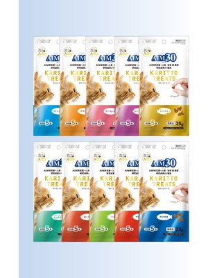 AIM30 Multivitamin 10'lu Avantajlı Paket 5x5GR Tüm Yaş Grupları İçin Balıklı, Tavuklu, Somonlu