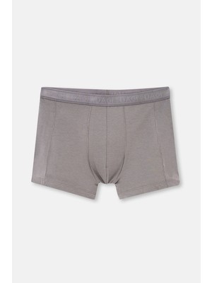 Gri Düz Micro Modal Boxer