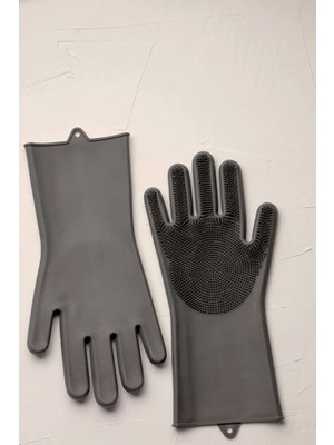 Magic Gloves Sihirli Bulaşık Eldiveni Mutfak Banyo Temizleme Fırçası Oto Ev Iş