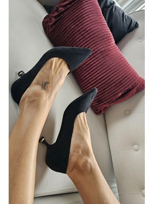 10 670 Topukla Kadın 6 cm Kadeh Topuk Stiletto