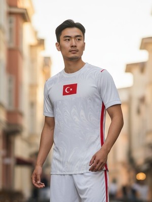 Bite Nose Türkiye Beyaz Milli Takım Yetişkin T-Shirt Halısaha Forması