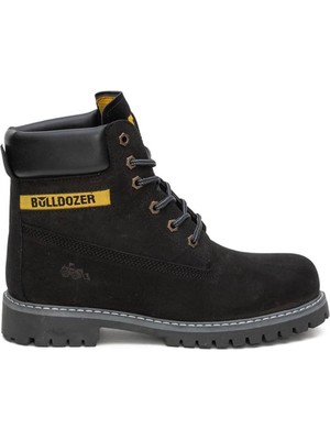 Bulldozer Bağcıklı Nubuk Siyah Erkek Bot & Bootie 250122