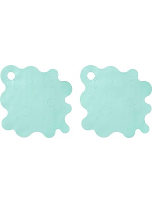 Banyo Kaydırmazı, Açık Turkuaz, 43X43 Cm, 2 Adet