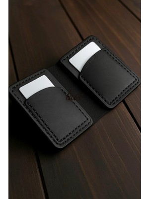 Gerçek Deri El Yapımı Hakiki Deri Cüzdan Kartlık Italyan Dikiş Premium Hakiki Deri