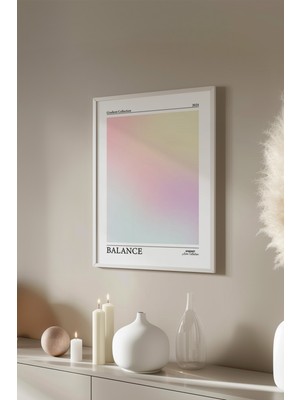 Aura Serisi Beyaz Çerçeveli Poster, Tablo No:29