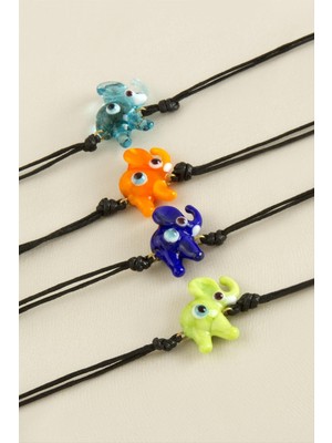 Zengezur Fil Cam Bileklik-Renkli