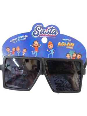 Sasta Lisanslı Aslan Buluşçu Gözlük 602159-SIYAH Kare
