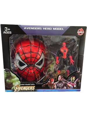 Kids Oyuncak Spiderman Işıklı Maske ve Figür Seti 2156-SM