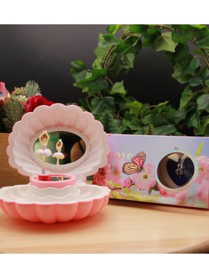 Istiridye Müzik Kutusu Pembe - Inci Kolye Hediyeli!