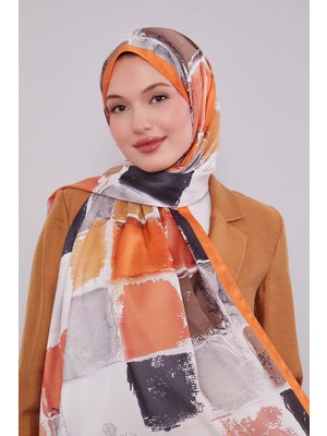 Oranj Dama Desen Twill Şal