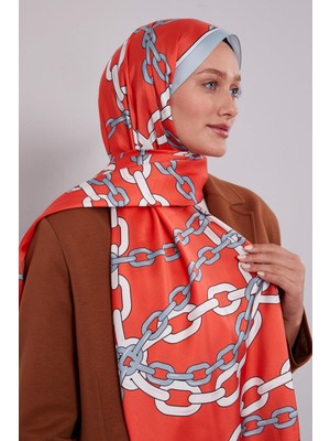 Lêvi D'or Zincir Twill Şal Oranj