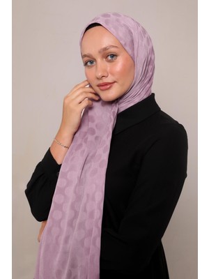 Lila Benek Desenli Jakar Capri Şal