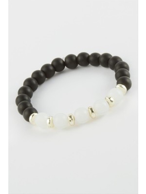 Zengezur Aytaşı Onix Doğaltaşlı Bileklik-Siyah