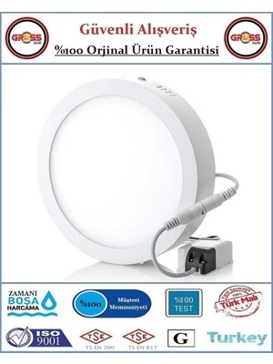 Cata Sıva Üstü LED Armatür Beyaz - 30 Watt - 3200 Lümen - Beyaz Işık