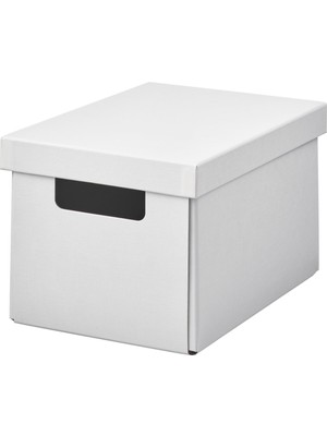 Kapaklı Kutu, Beyaz, 18X25X16 cm