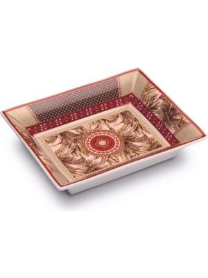 Pozzi Milano Living Porselen Dekoratif Tabak 19,5 x 15,5 cm