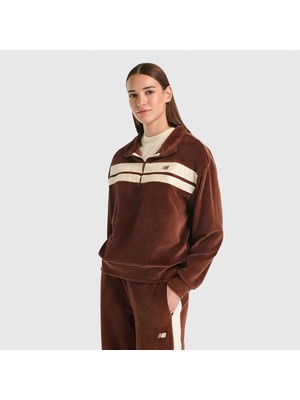 Nb New Balance WNC3551 Kahverengi Kadın Sweatshirt
