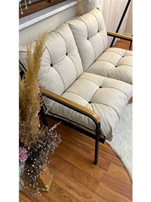 Uzungöl Balkon, Bahçe, Cafe - Metal Kanepe Koltuk Takımı – 2'li