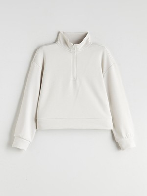 Lc Waikiki Yeni Sezon Dik Yaka Kız Çocuk Sweatshirt