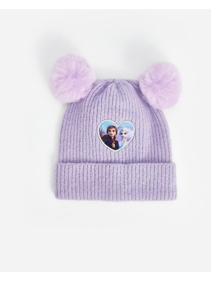 Lc Waikiki Yeni Sezon Frozen Baskılı Ponponlu Kız Çocuk Bere