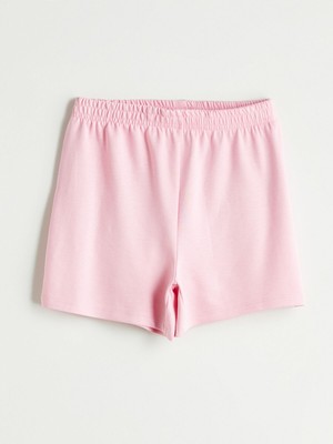 Lc Waikiki Yeni Sezon Basic Beli Lastikli Kız Çocuk Şort