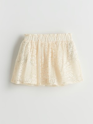 Lc Waikiki Yeni Sezon Beli Lastikli Dantel Detaylı Kız Çocuk Şort Etek