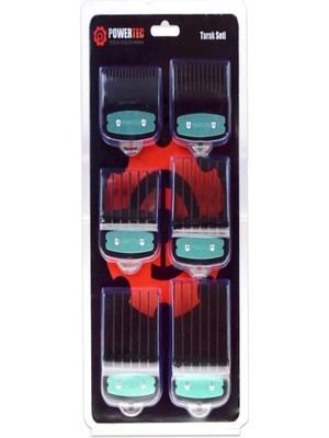 Powertec Siyah Klipsli 6 Lı Tarak Set