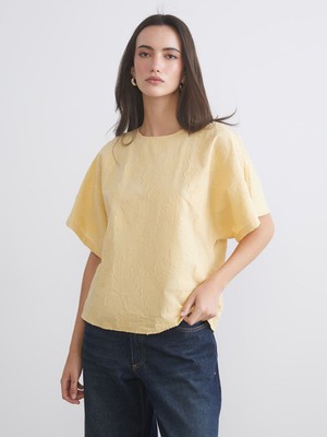 Lc Waikiki Yeni Sezon Bisiklet Yaka Desenli Bluz