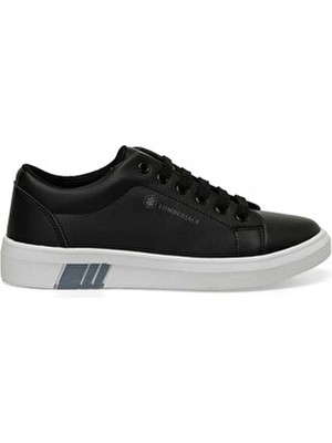 Lumberjack Tına Unisex Spor Sneaker Ayakkabı Siyah Suni Deri Düz Taban Kadın İçin Rahat Tasarım