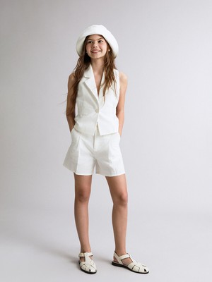 Lc Waikiki Yeni Sezon Pileli Kız Çocuk Şort