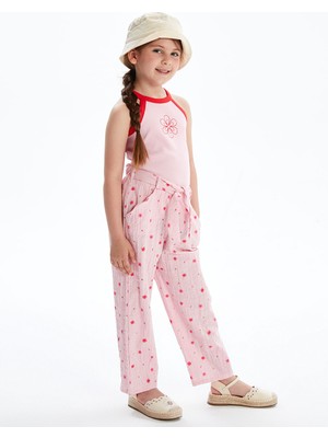 Lc Waikiki Yeni Sezon Çiçekli Beli Bağlamalı Kız Çocuk Pantolon