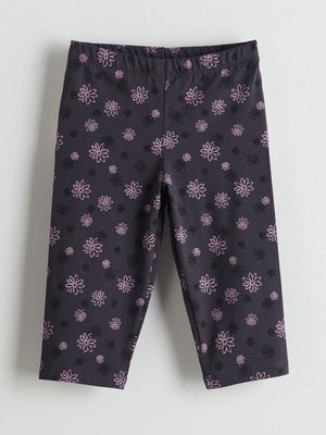 Lc Waikiki Yeni Sezon Beli Lastikli Çiçekli Kız Çocuk Tayt