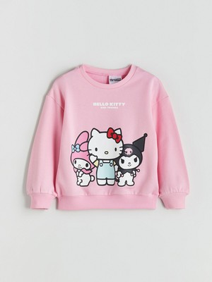 Lc Waikiki Yeni Sezon Bisiklet Yaka Kuromi Baskılı Kız Çocuk Sweatshirt