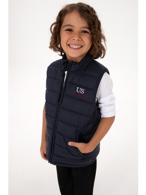 U.s. Polo Assn. Erkek Çocuk Lacivert Yelek (Dokuma) 50312103-VR033