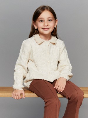 Lc Waikiki Yeni Sezon Örgü Desenli Kız Çocuk Hırka