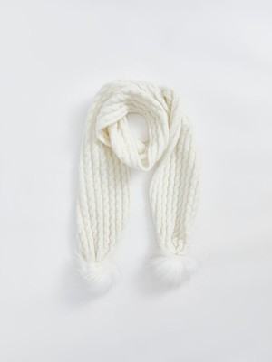 Lc Waikiki Yeni Sezon Ponpon Detaylı Kız Çocuk Atkı