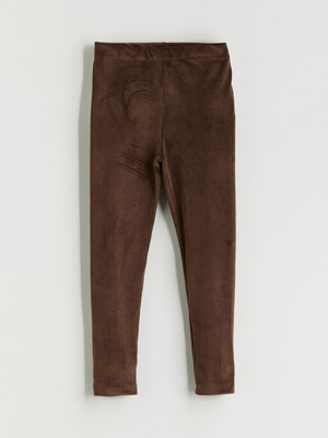 Lc Waikiki Yeni Sezon Beli Lastikli Kadife Kız Çocuk Tayt