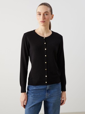 Lc Waikiki Yeni Sezon Bisiklet Yaka Kadın Triko Hırka