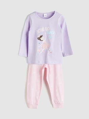 Lc Waikiki Yeni Sezon Baskılı Kız Çocuk Pijama Takım