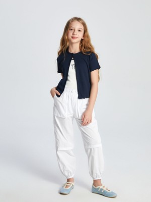 Lc Waikiki Yeni Sezon Beli Lastikli Kız Çocuk Paraşüt Pantolon