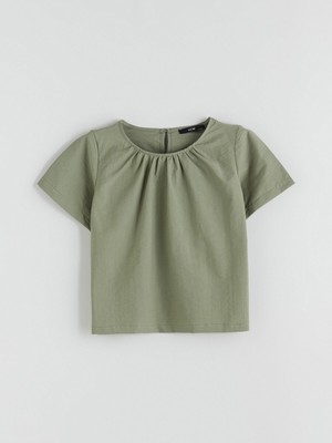 Lc Waikiki Yeni Sezon Bisiklet Yaka Kız Çocuk Bluz