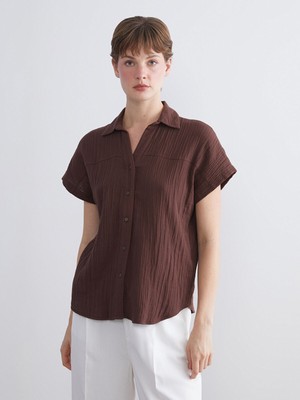 Lc Waikiki Yeni Sezon Dokulu Müslin Kadın Gömlek