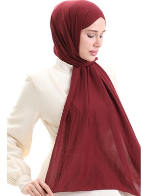 Pamuklu Soft Şal 70283-16 Bordo