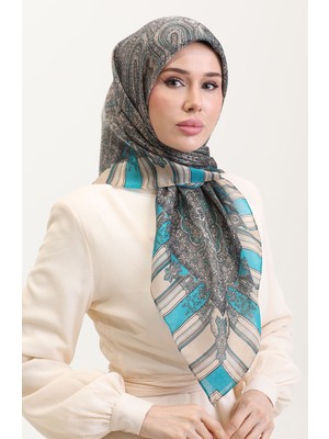Etnik Kehribar Eşarp 70275-09 Mint Yeşili