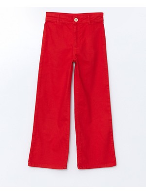 Lc Waikiki Yeni Sezon Beli Ayarlanabilir Lastikli Kız Çocuk Pantolon