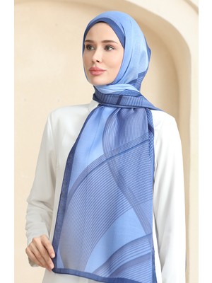 Kehribar Şal 70241-06 Indigo