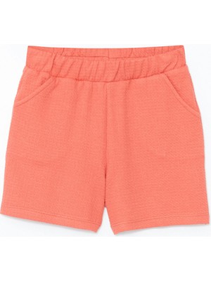 Lc Waikiki Yeni Sezon Beli Lastikli Dokulu Kız Çocuk Şort